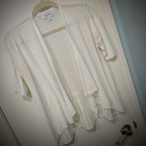Elle White Knit Cardigan